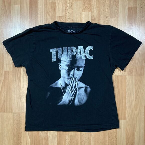 Tupac Graphic Tee (Men’s Size M) • Black 2PAC Shirt • Rap / Hip-Hop • EUC - Picture 1 of 4
